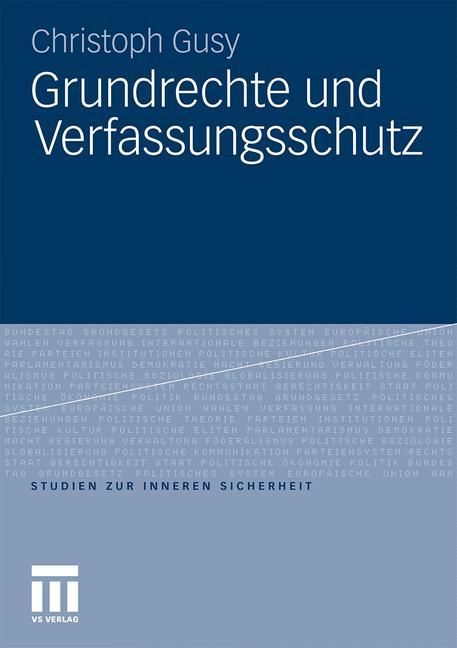 Vorderes Coverbild Grundrechte und Verfassungsschutz