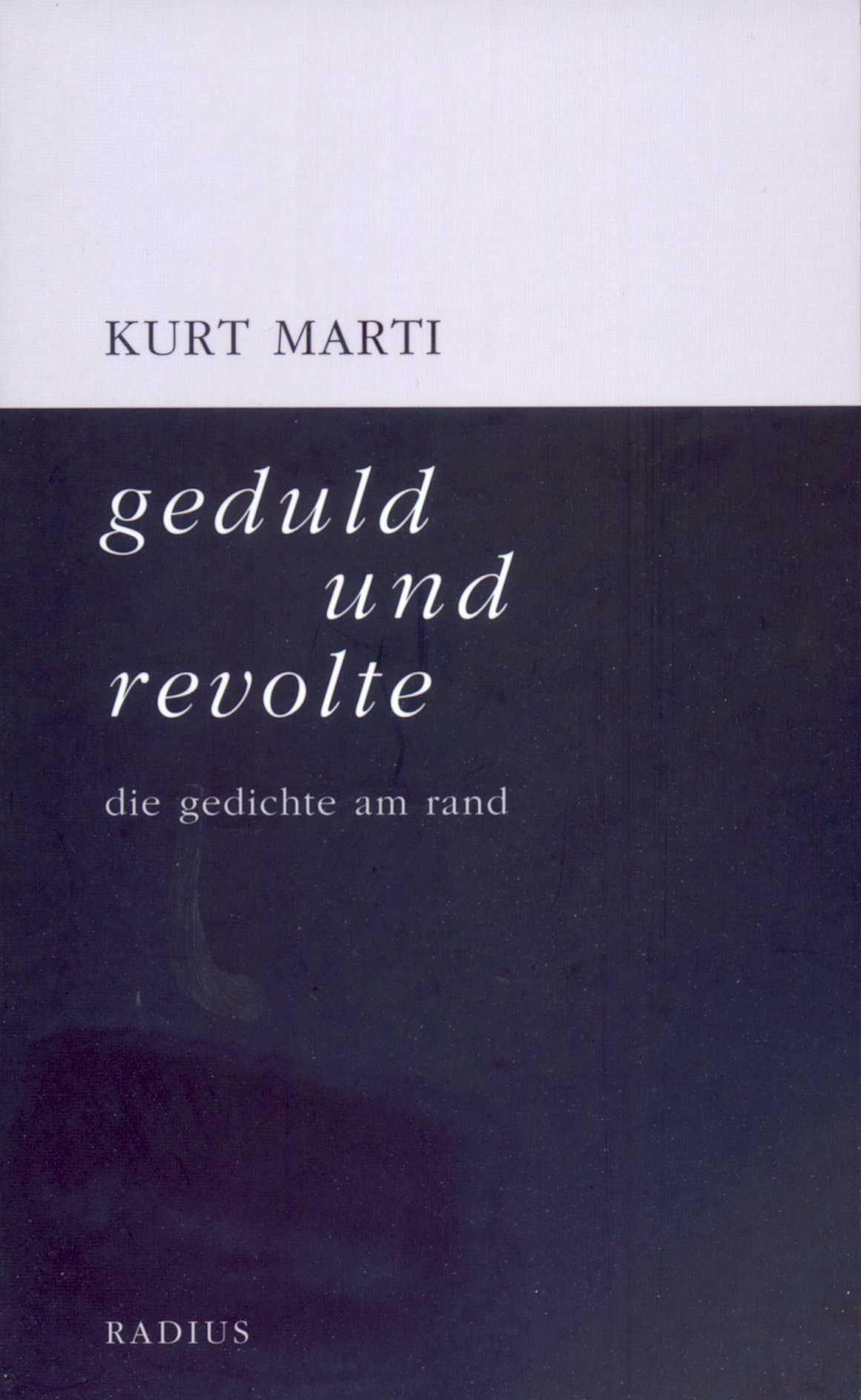 Vorderes Coverbild geduld und revolte