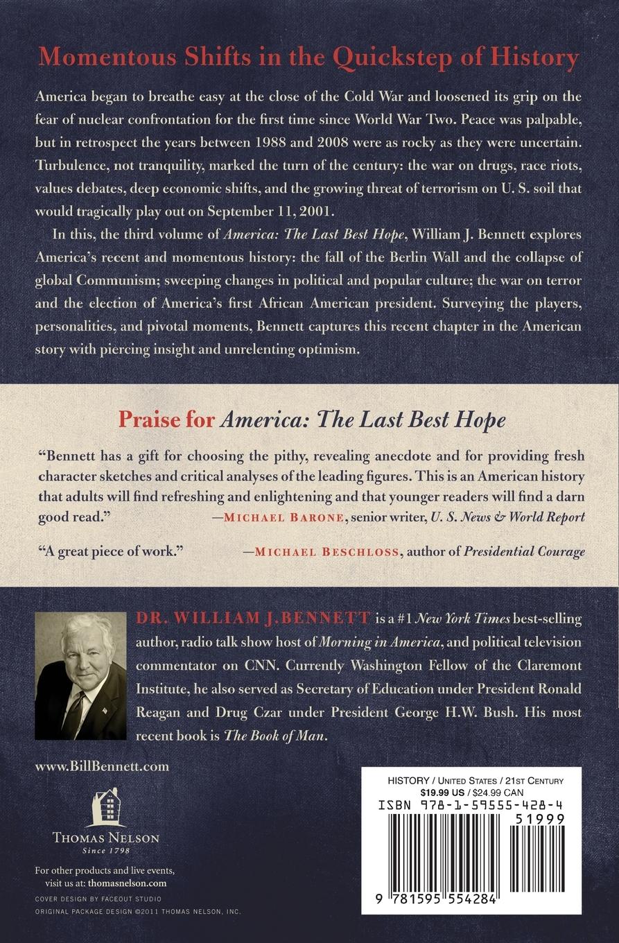 Rückseitencover America: The Last Best Hope (Volume III)