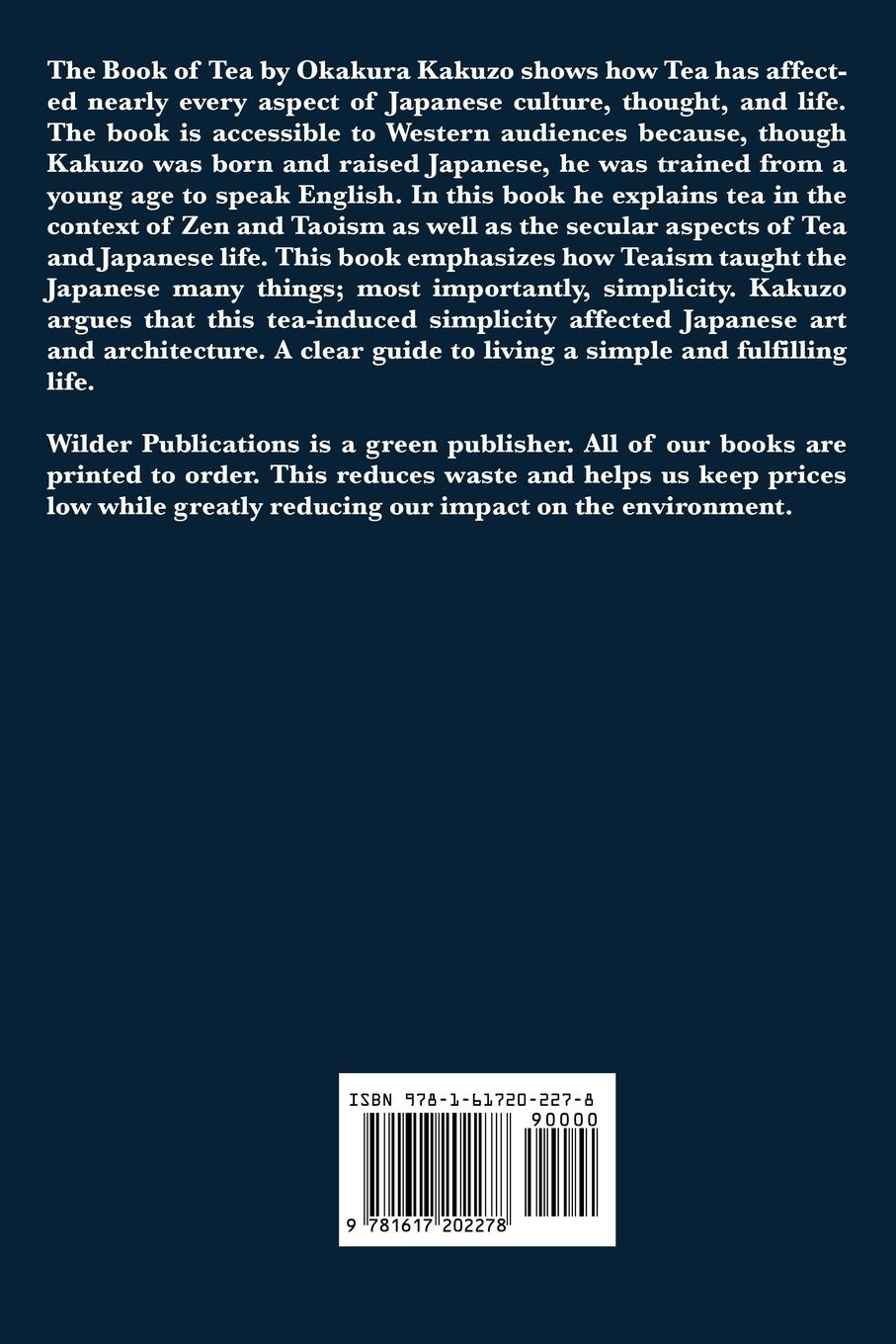 Rückseitencover The Book of Tea