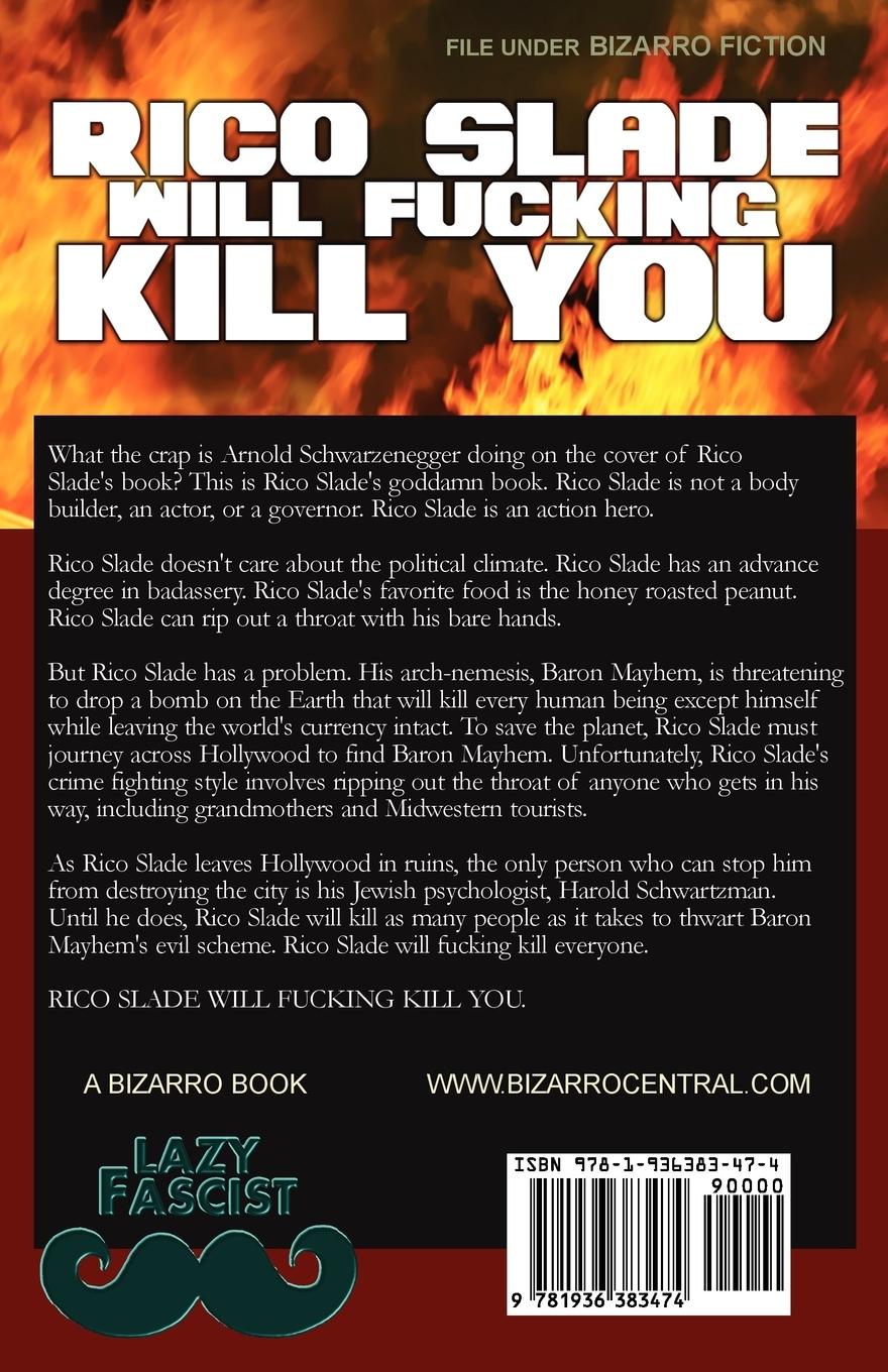 Rückseitencover Rico Slade Will Fucking Kill You