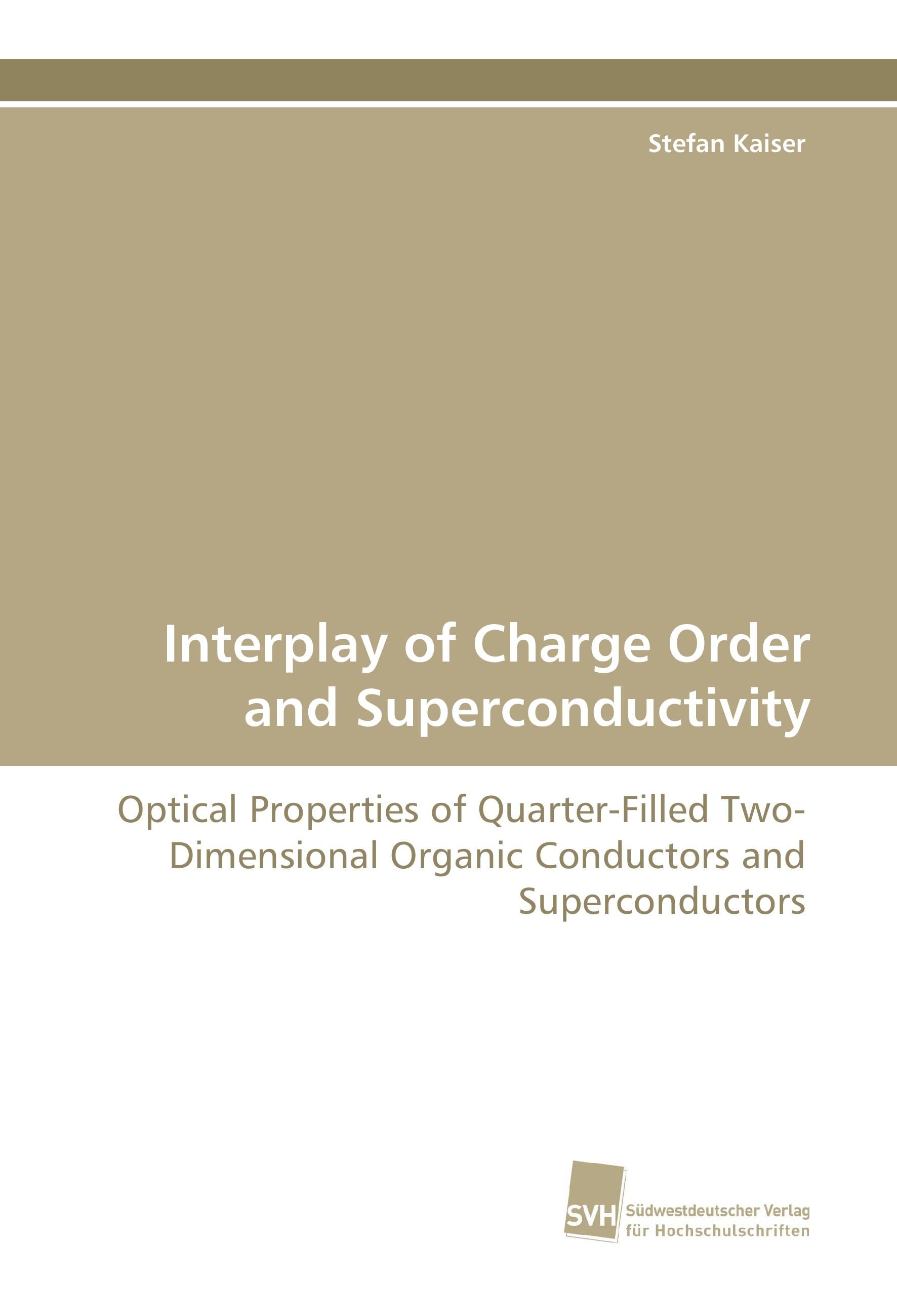 Vorderes Coverbild Interplay of Charge Order and Superconductivity