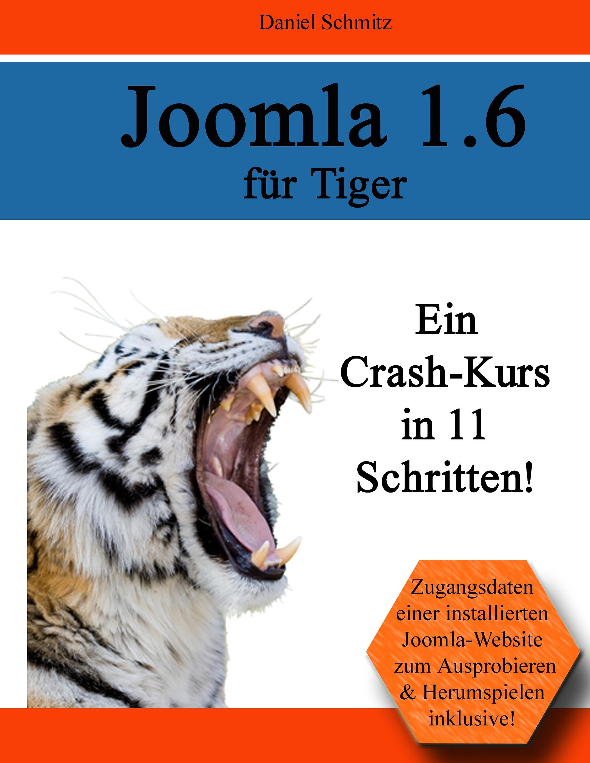 Vorderes Coverbild Joomla 1.6 für Tiger