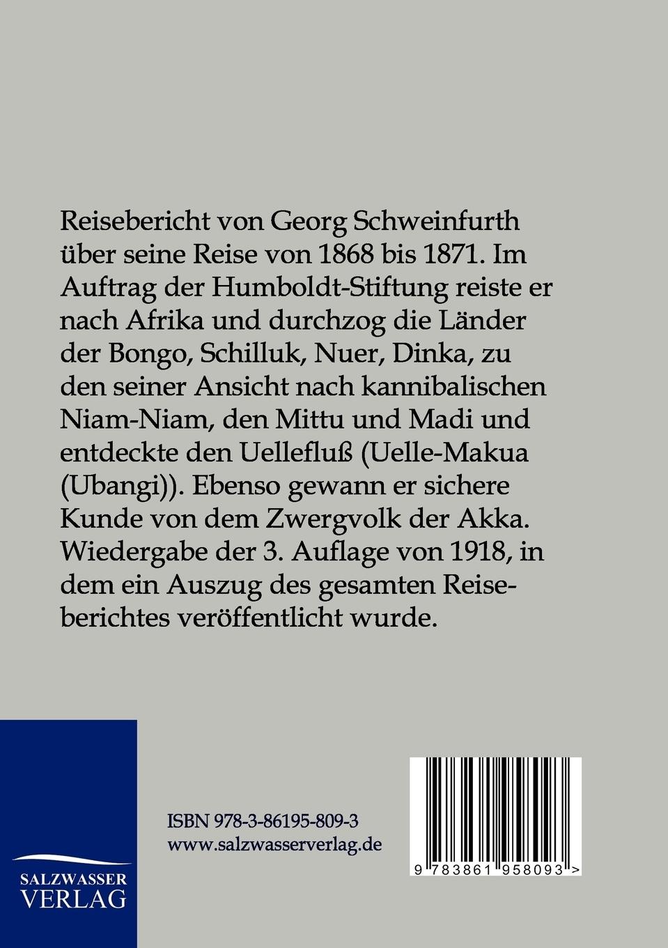 Rückseitencover Im Herzen von Afrika