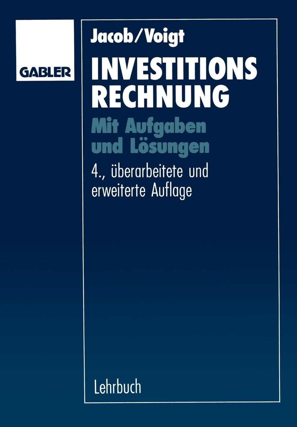 Vorderes Coverbild Investitionsrechnung