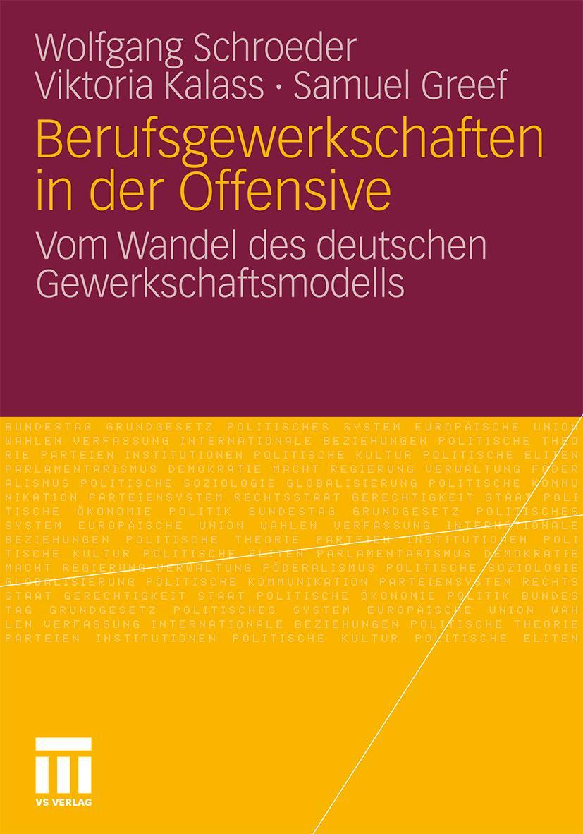 Vorderes Coverbild Berufsgewerkschaften in der Offensive