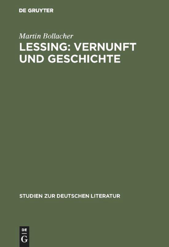 Vorderes Coverbild Lessing: Vernunft und Geschichte