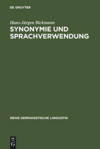 Vorderes Coverbild Synonymie und Sprachverwendung