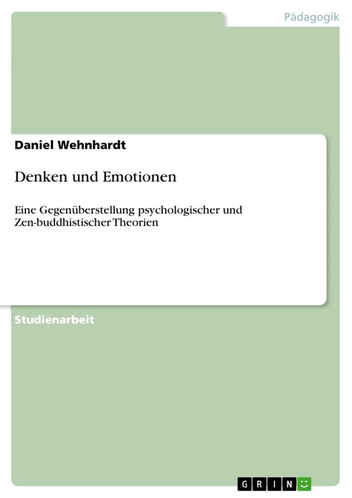 Vorderes Coverbild Denken und Emotionen
