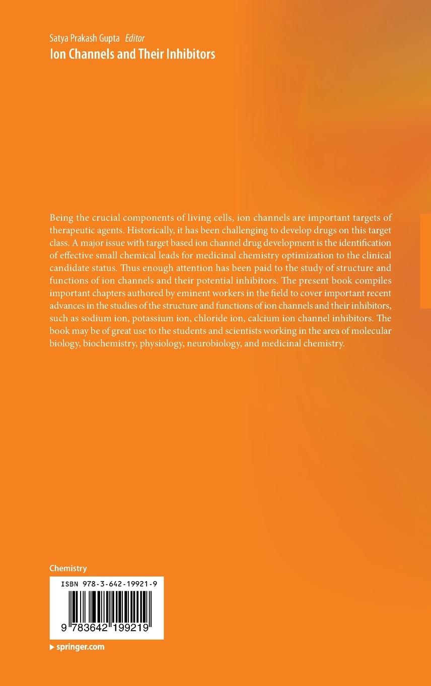 Rückseitencover Ion Channels and Their Inhibitors