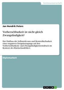 Vorderes Coverbild Vorhersehbarkeit ist nicht gleich Zwangsläufigkeit?