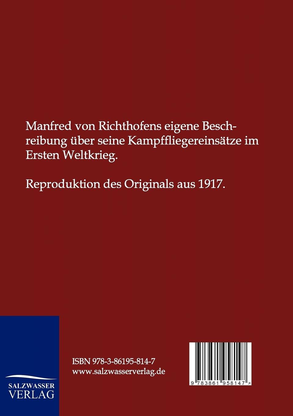 Rückseitencover Der rote Kampfflieger