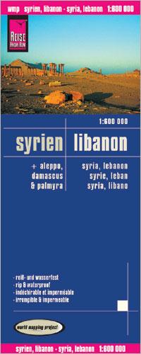 Vorderes Coverbild Reise Know-How Landkarte Syrien, Libanon (1:600.000)