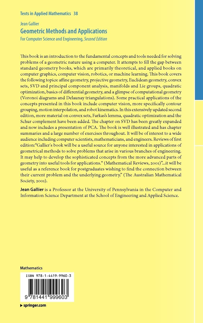 Rückseitencover Geometric Methods and Applications