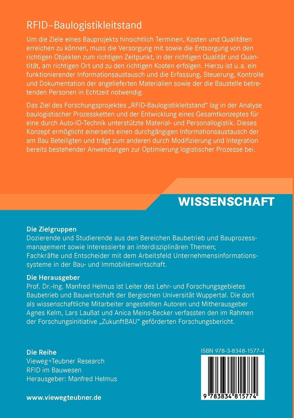 Rückseitencover RFID-Baulogistikleitstand