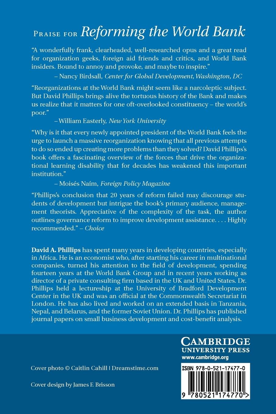 Rückseitencover Reforming the World Bank