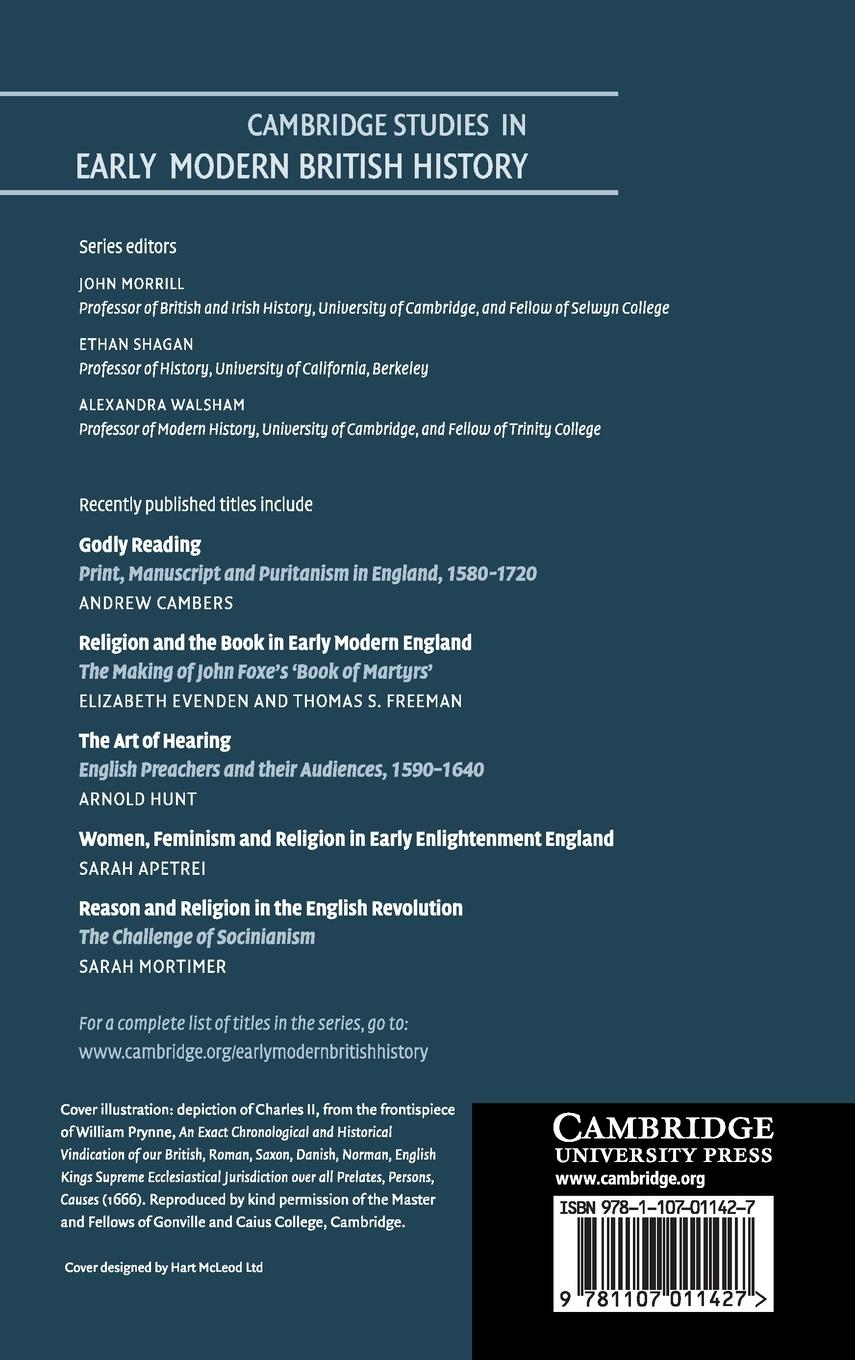 Rückseitencover Godly Kingship in Restoration England