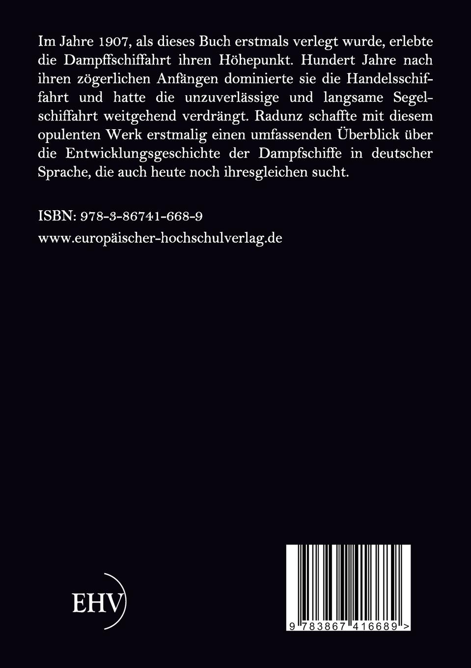 Rückseitencover 100 Jahre Dampfschiffahrt