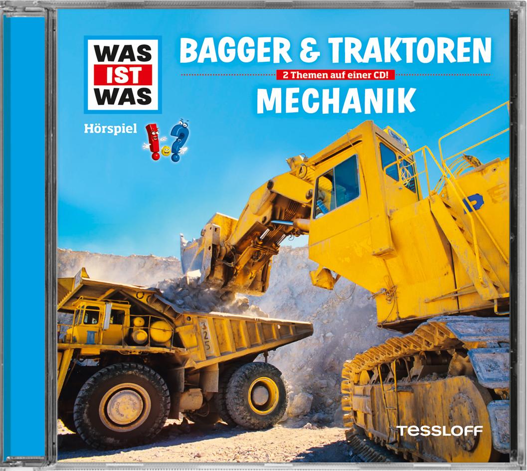 Vorderes Coverbild Was ist was Hörspiel-CD: Bagger & Traktoren/ Mechanik