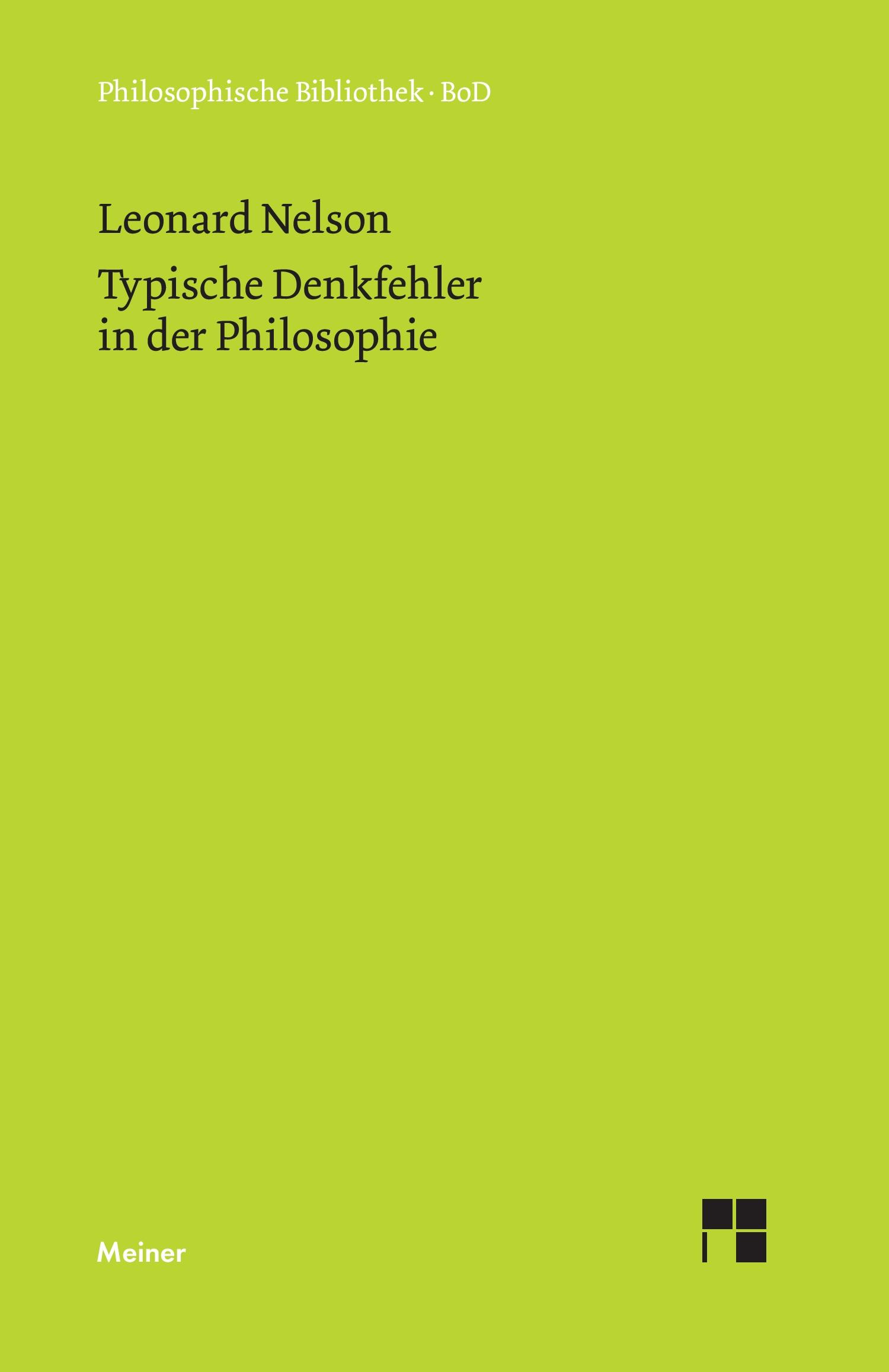 Vorderes Coverbild Typische Denkfehler in der Philosophie