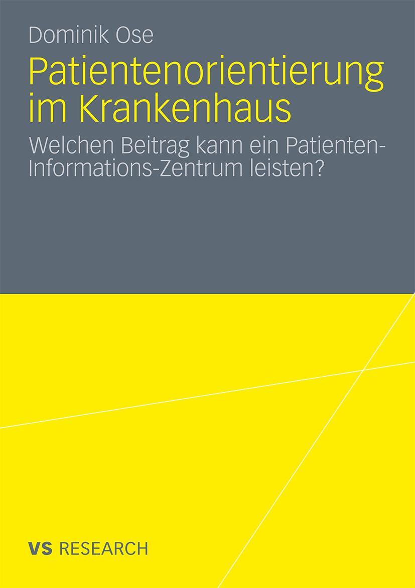 Vorderes Coverbild Patientenorientierung im Krankenhaus
