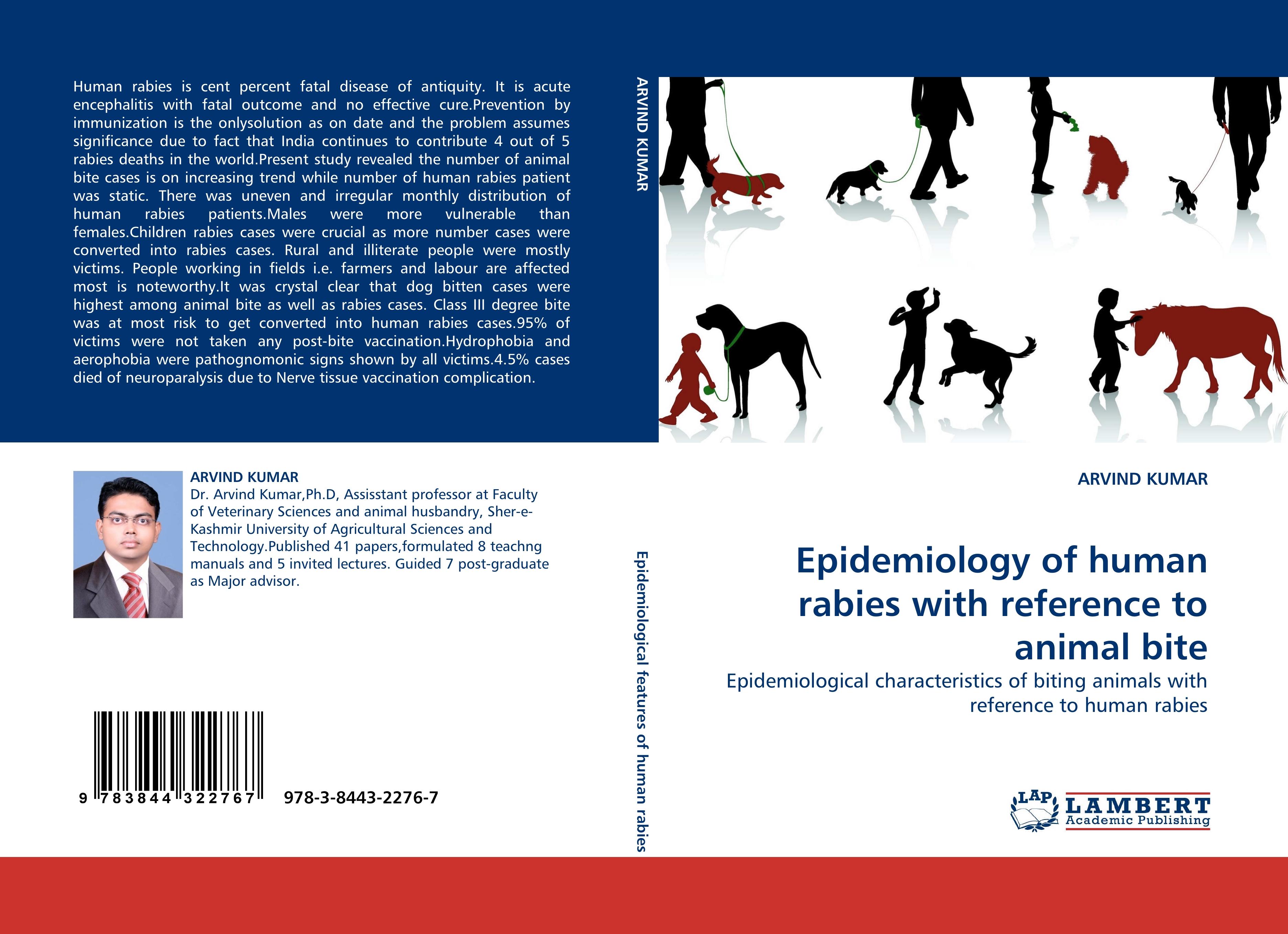 Vorderes Coverbild Epidemiology of human rabies with reference to animal bite