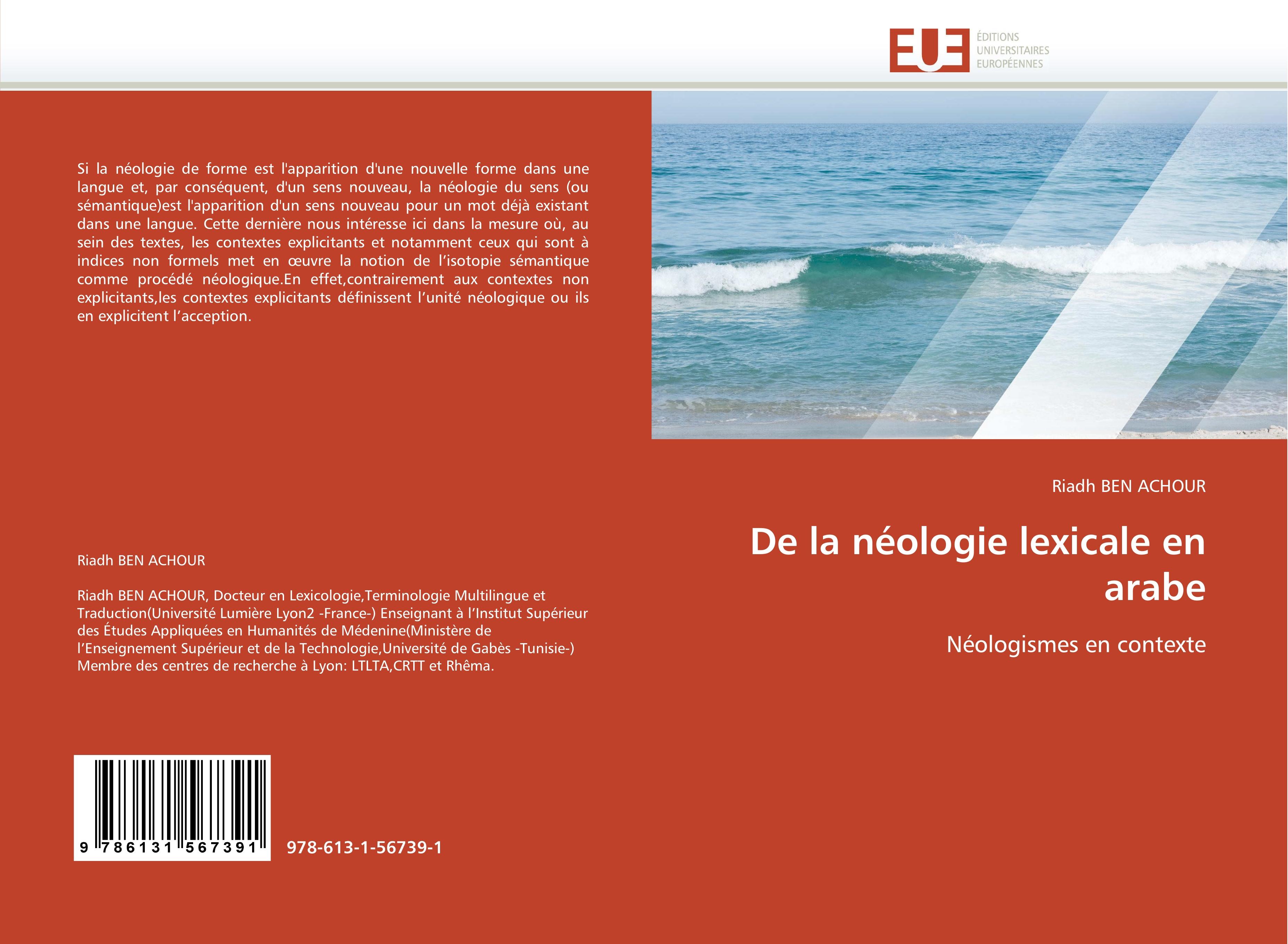 Vorderes Coverbild De la néologie lexicale en arabe