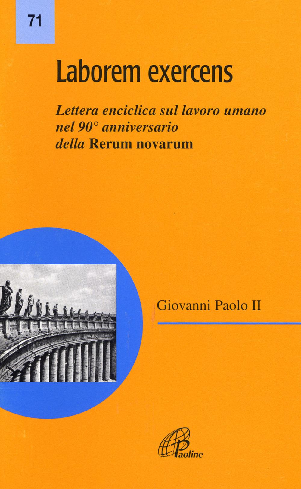 Vorderes Coverbild Laborem exercens. Lettera enciclica di Giovanni Paolo II sul lavoro umano