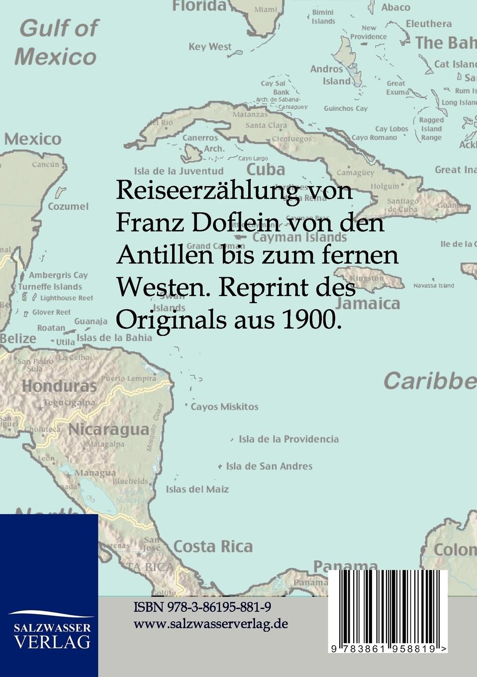 Rückseitencover Von den Antillen zum Fernen Westen