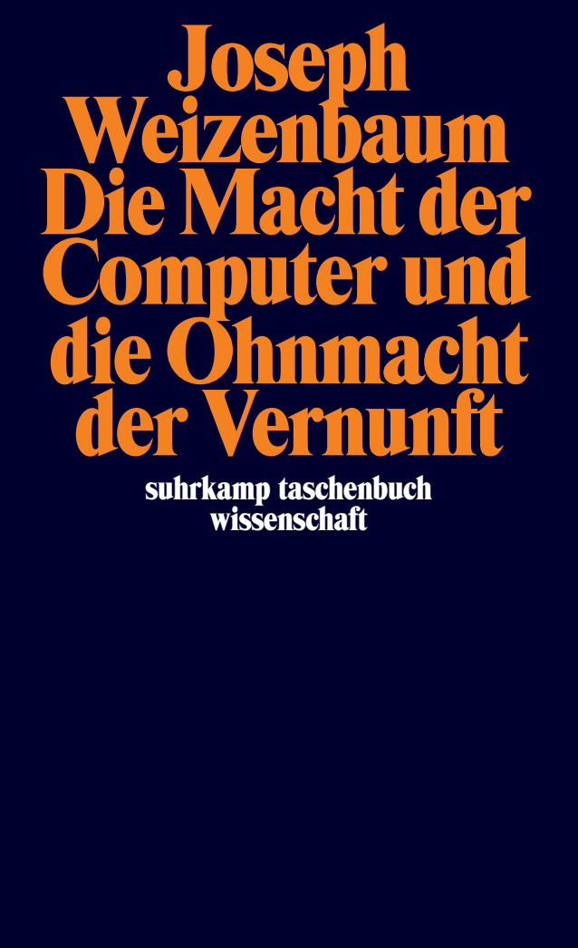 Vorderes Coverbild Die Macht der Computer und die Ohnmacht der Vernunft