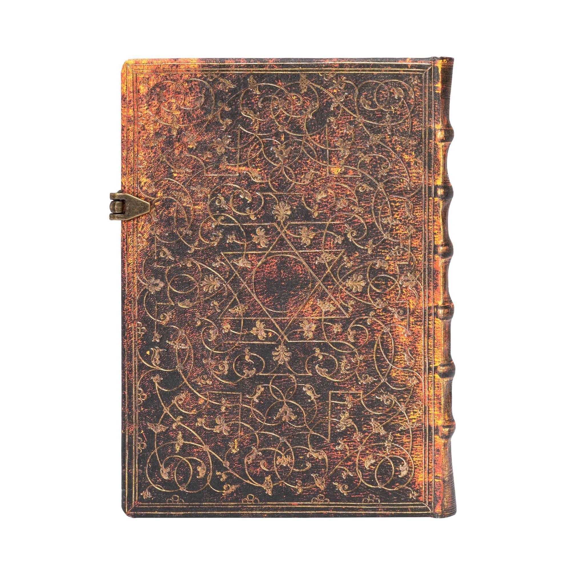 Beispielinhalt (Bild) Paperblanks Grolier Grolier Ornamentali Hardcover MIDI Lined Clasp Closure 240 Pg 120 GSM