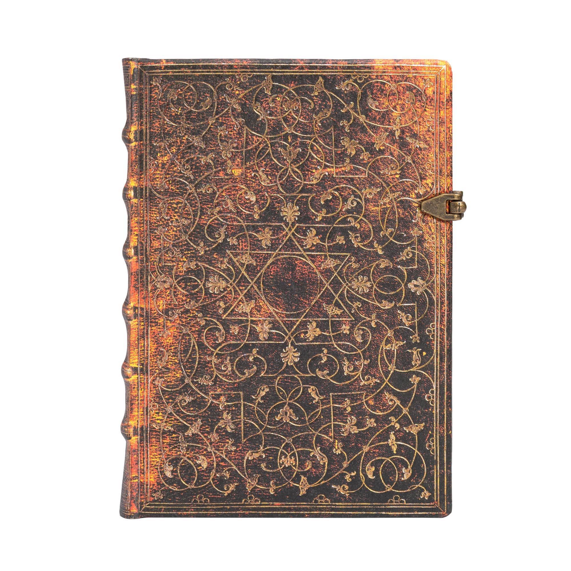 Vorderes Coverbild Paperblanks Grolier Grolier Ornamentali Hardcover MIDI Lined Clasp Closure 240 Pg 120 GSM