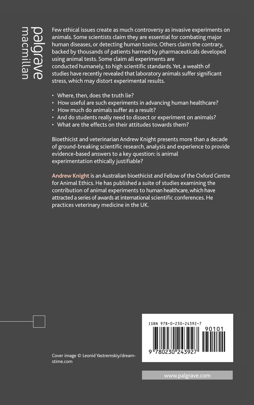 Rückseitencover The Costs and Benefits of Animal Experiments