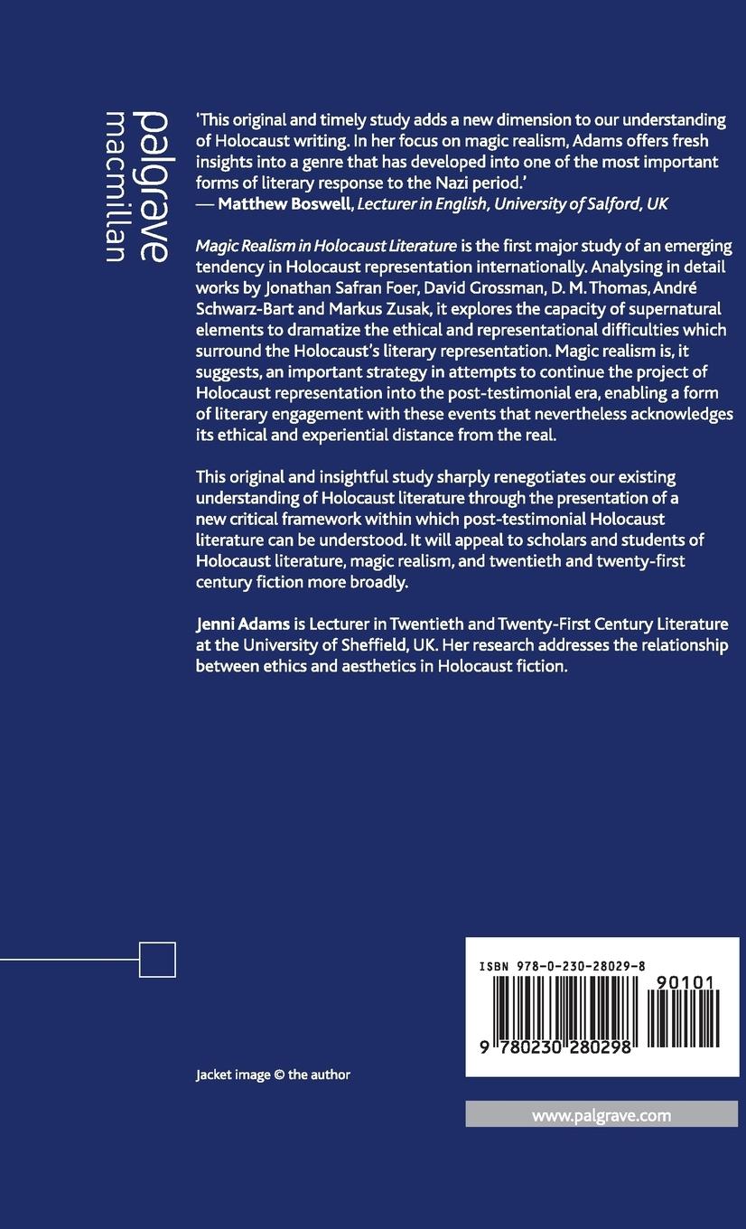 Rückseitencover Magic Realism in Holocaust Literature
