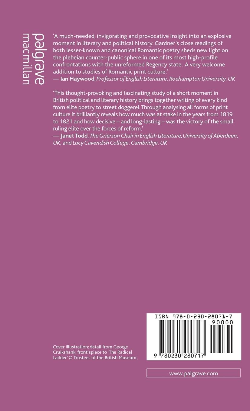 Rückseitencover Poetry and Popular Protest