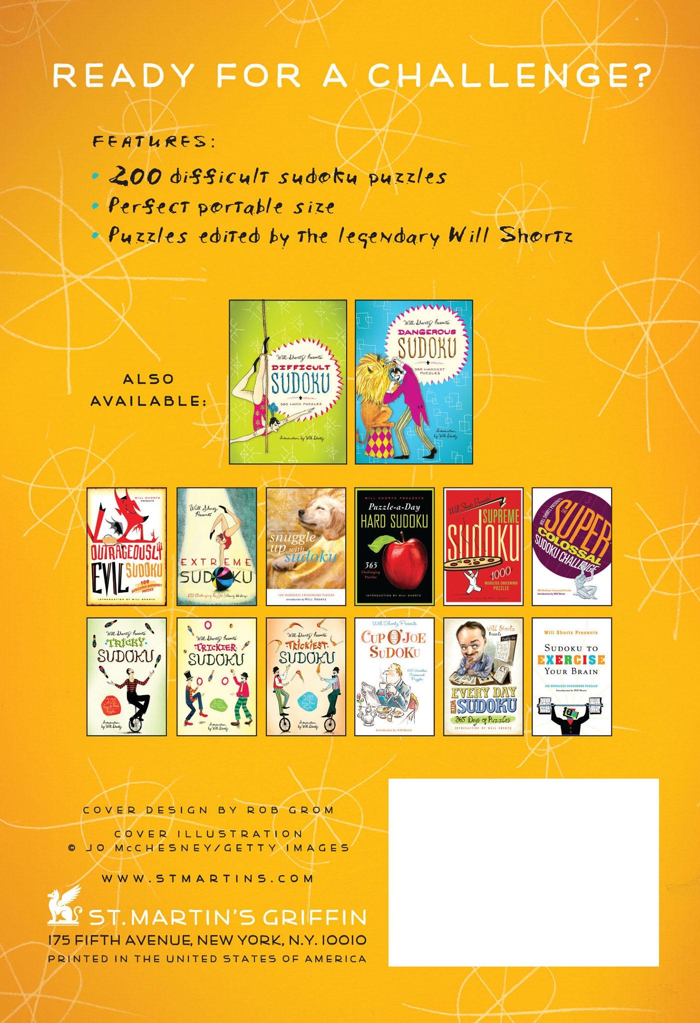 Rückseitencover Will Shortz Presents Daring Sudoku