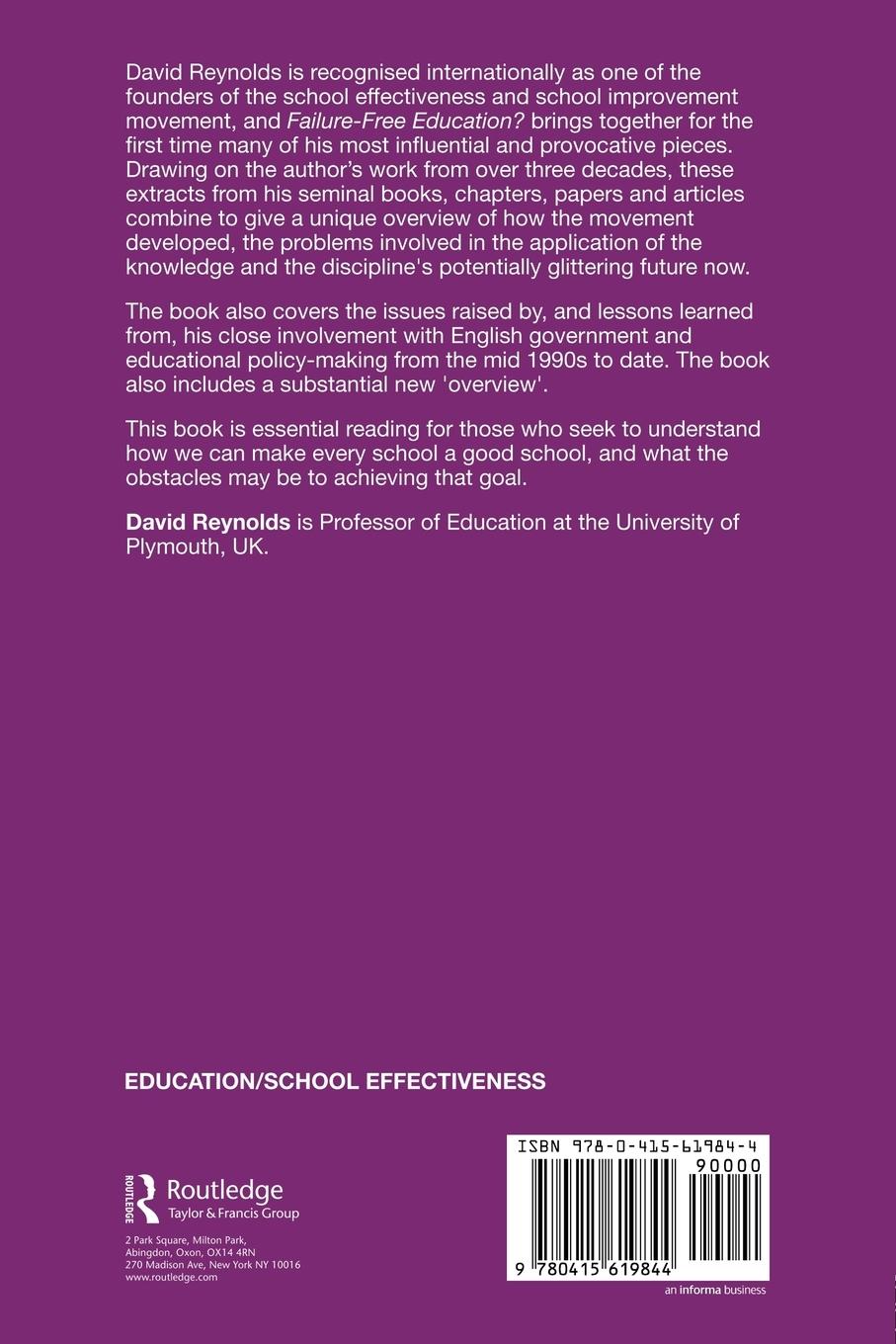 Rückseitencover Failure-Free Education?