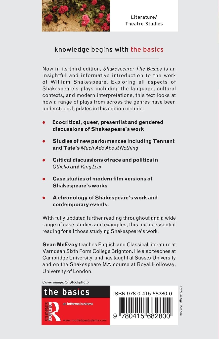 Rückseitencover Shakespeare: The Basics