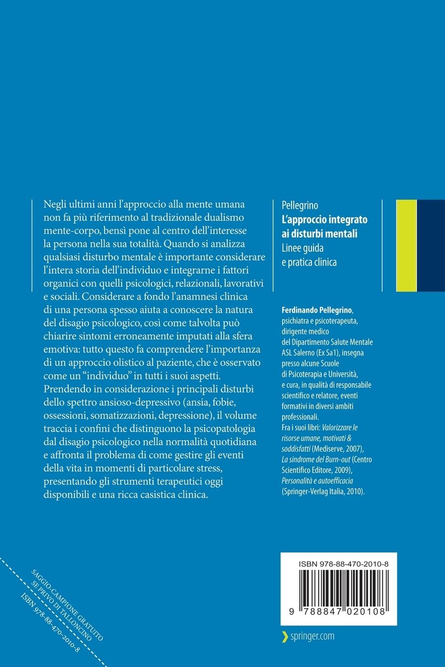 Rückseitencover L'Approccio Integrato AI Disturbi Mentali