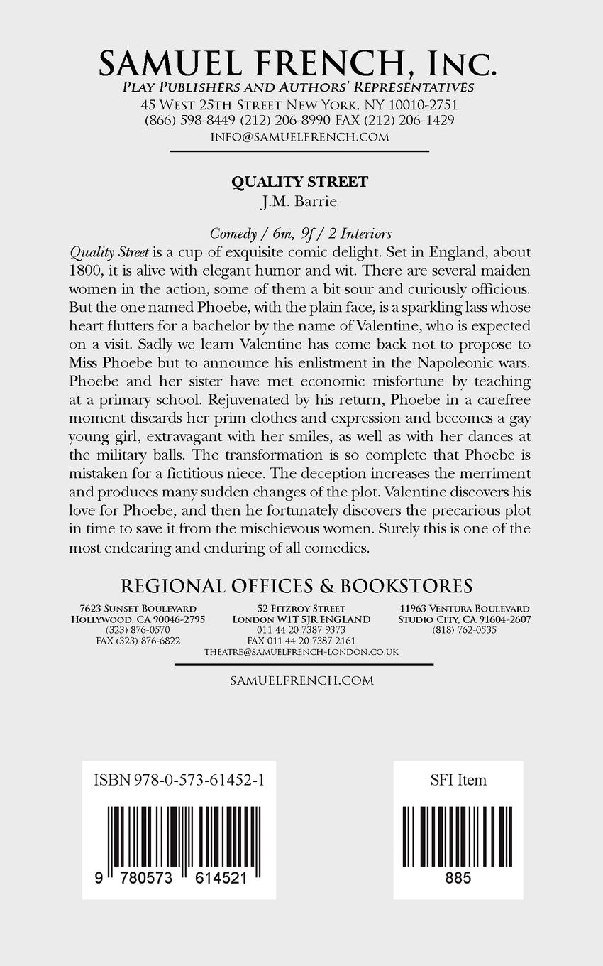 Rückseitencover Quality Street