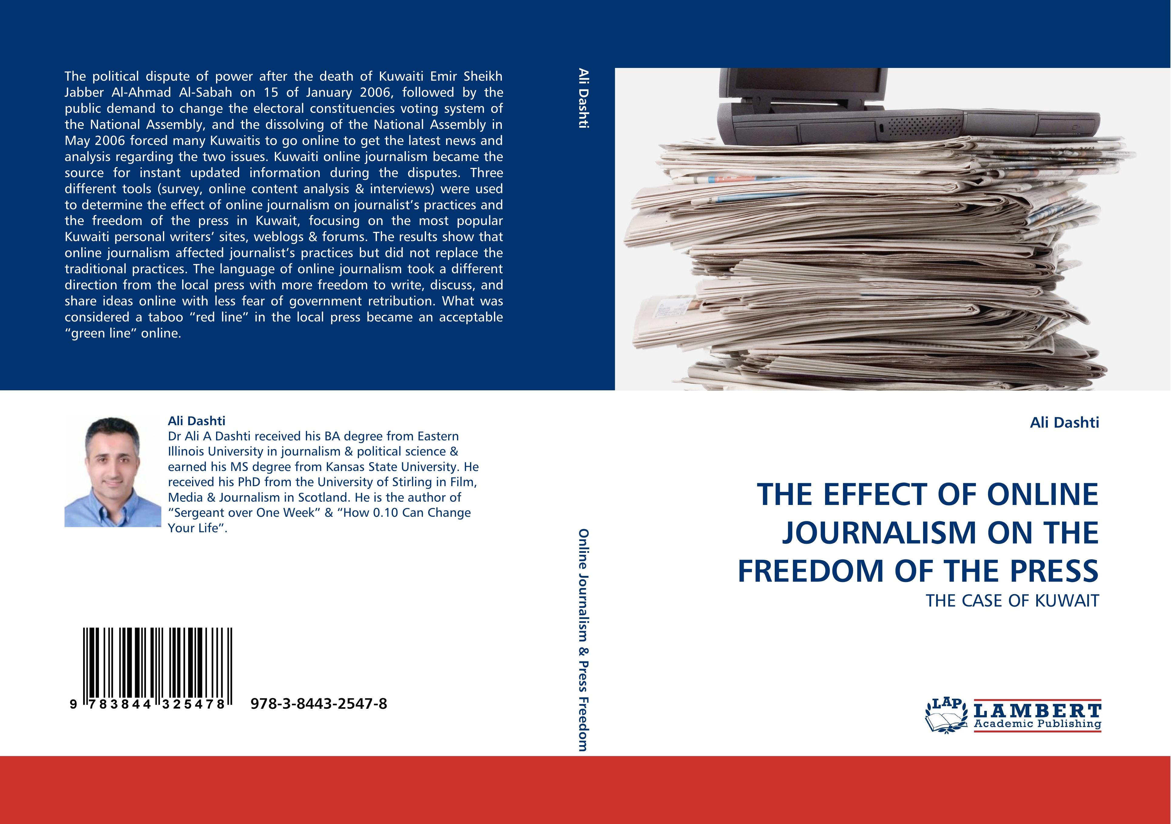 Vorderes Coverbild THE EFFECT OF ONLINE JOURNALISM ON THE FREEDOM OF THE PRESS