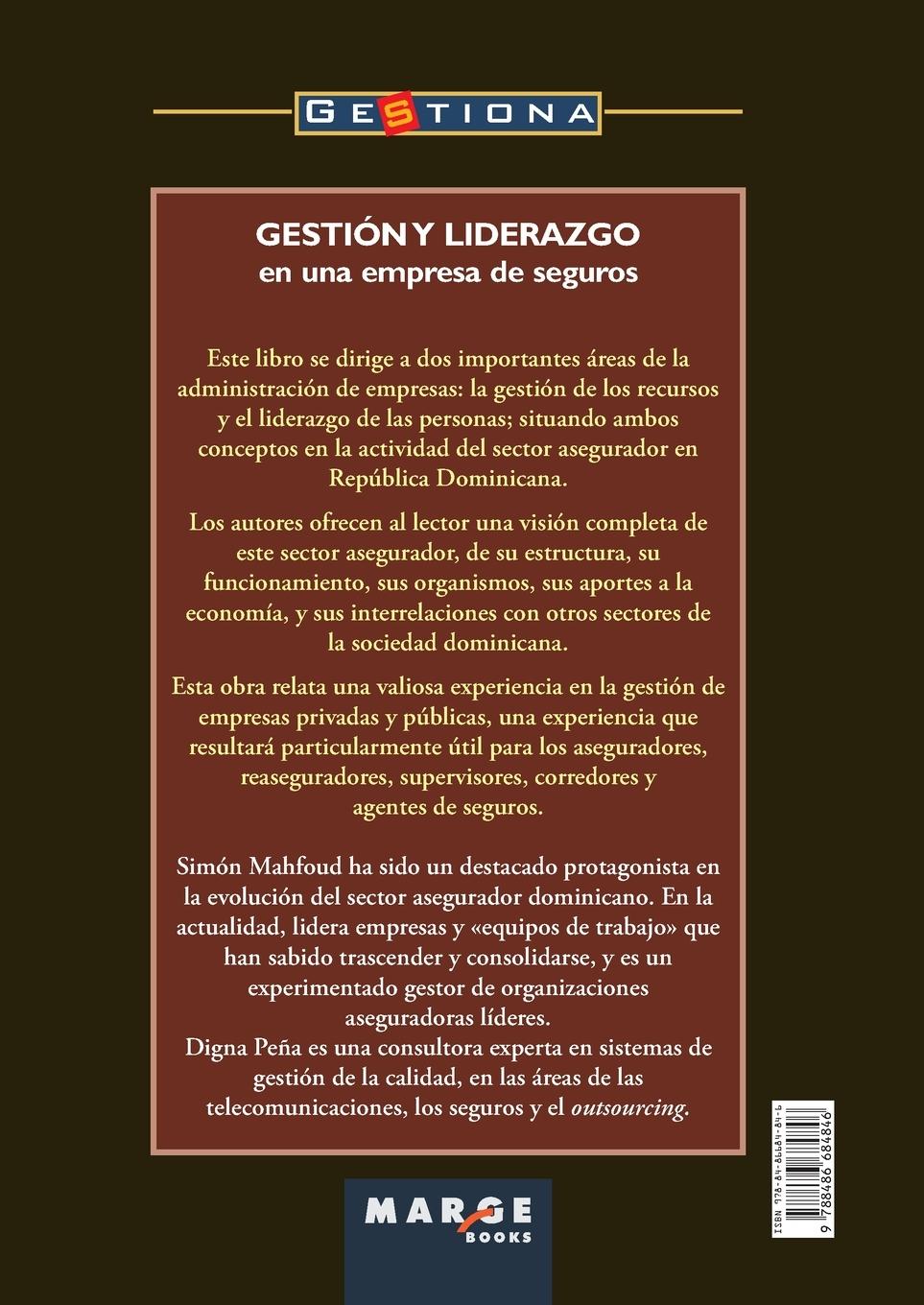 Rückseitencover Gestión y liderazgo en una empresa de seguros