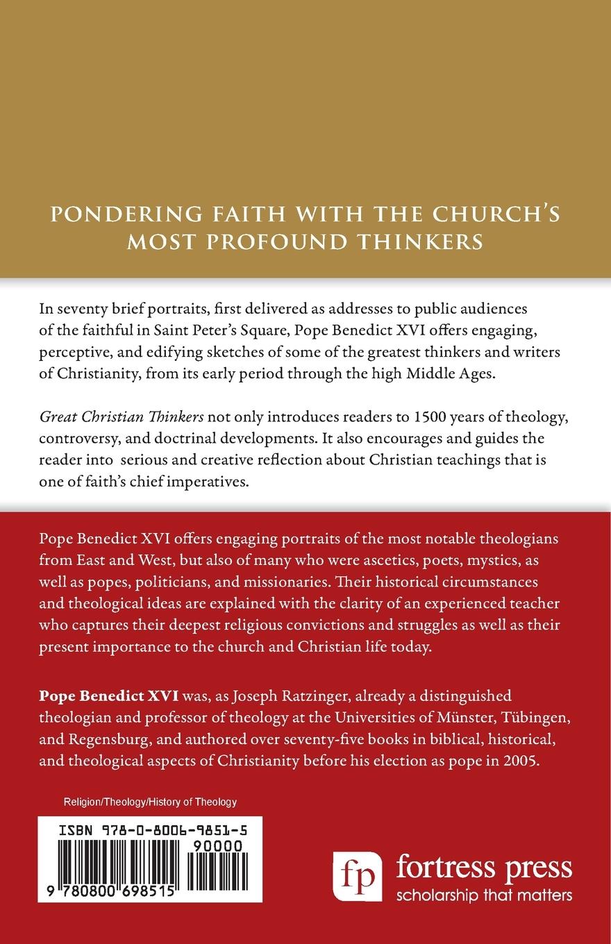 Rückseitencover Great Christian Thinkers