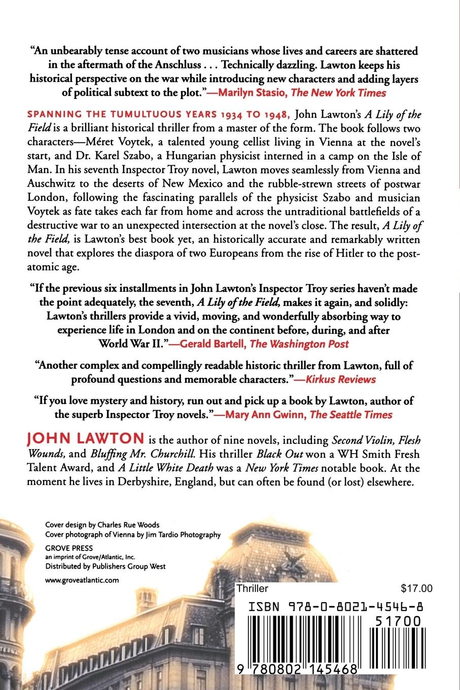 Rückseitencover A Lily of the Field