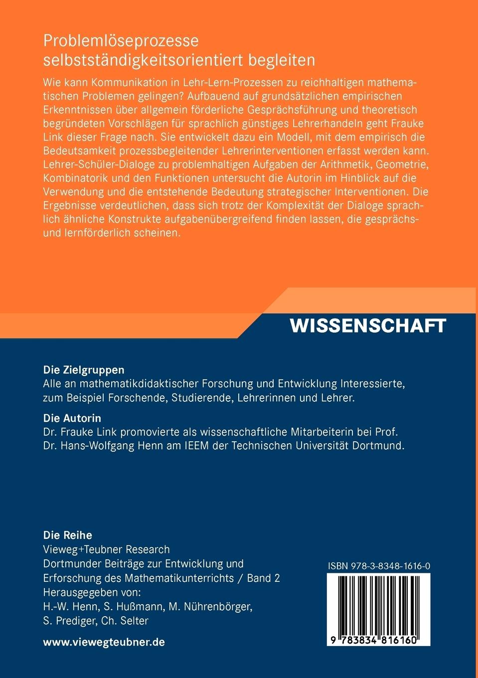 Rückseitencover Problemlöseprozesse selbstständigkeitsorientiert begleiten