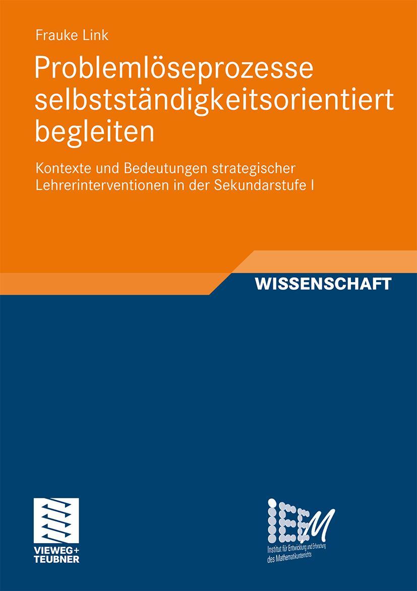 Vorderes Coverbild Problemlöseprozesse selbstständigkeitsorientiert begleiten