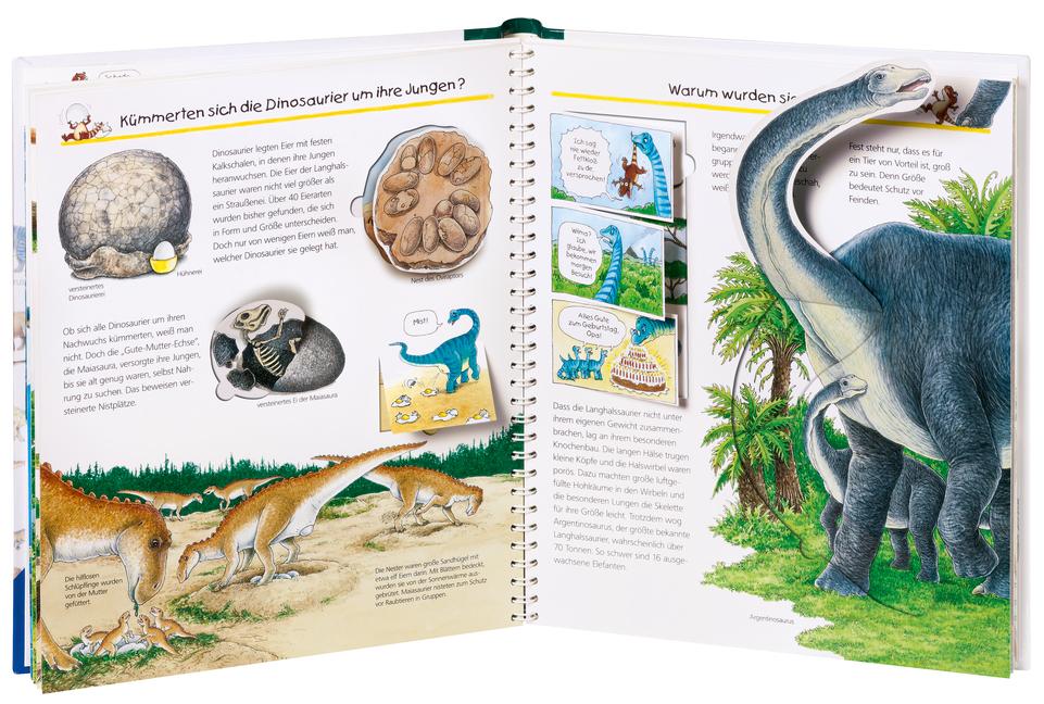 Beispielinhalt (Bild) Wieso? Weshalb? Warum?, Band 55: Wir erforschen die Dinosaurier