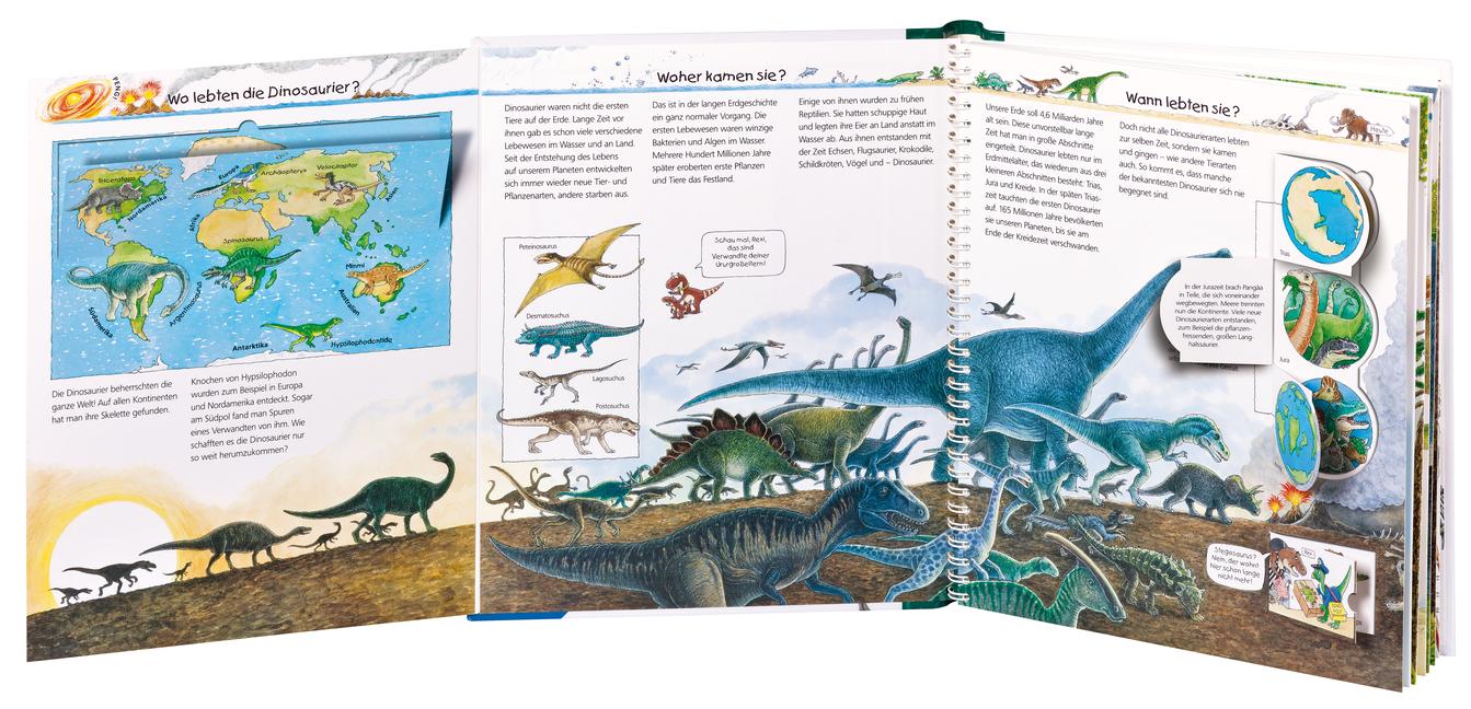 Beispielinhalt (Bild) Wieso? Weshalb? Warum?, Band 55: Wir erforschen die Dinosaurier