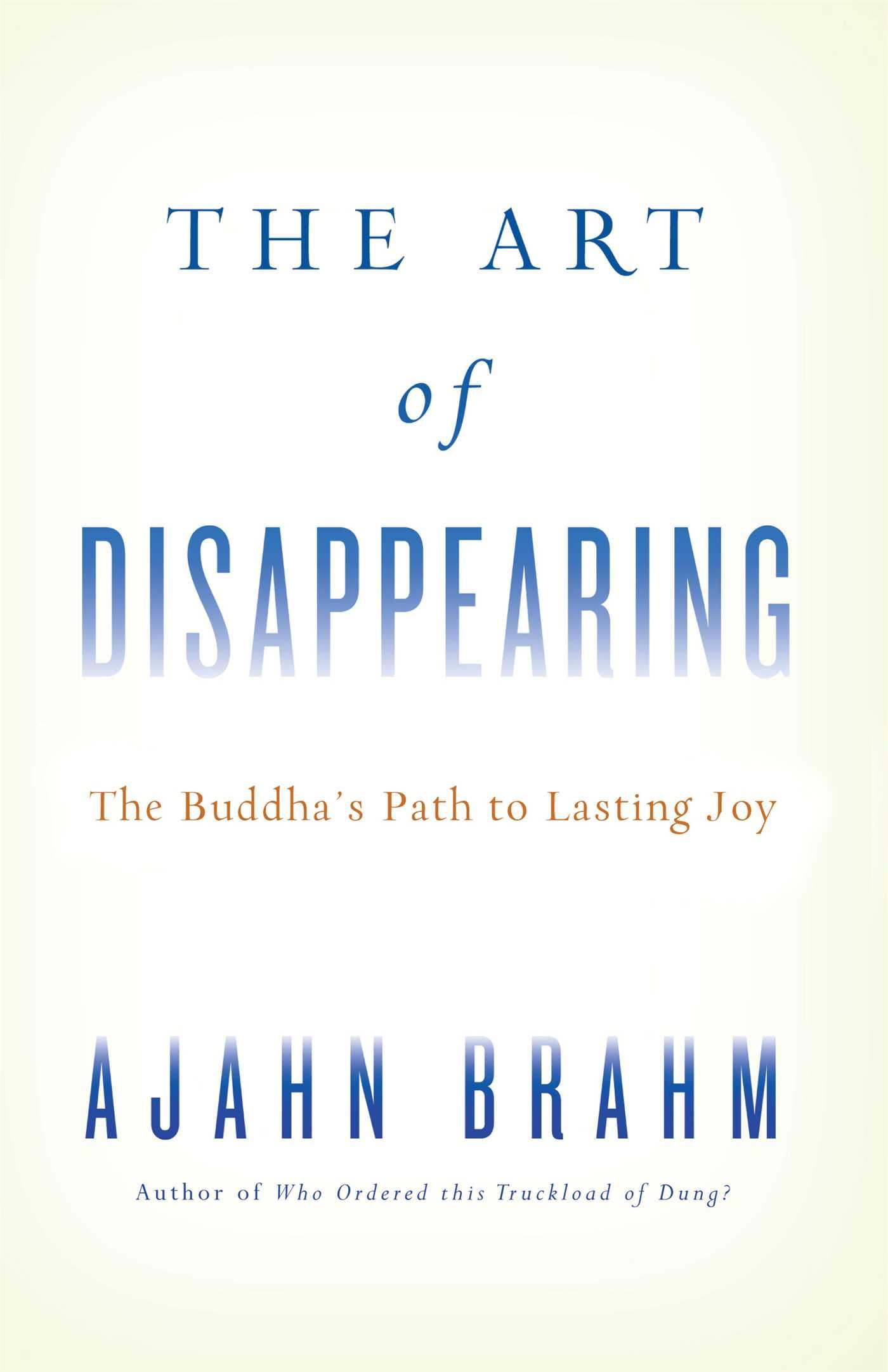 Vorderes Coverbild THE ART OF DISAPPEARING
