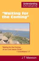 Vorderes Coverbild "Waiting for the Coming"